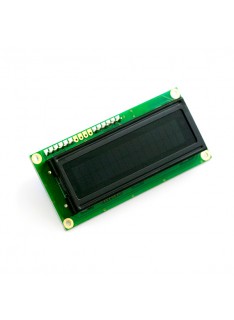 Serial Enabled 16x2 LCD - Red on Black 3.3V