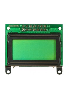 8x2 character LCD (parallel interface)